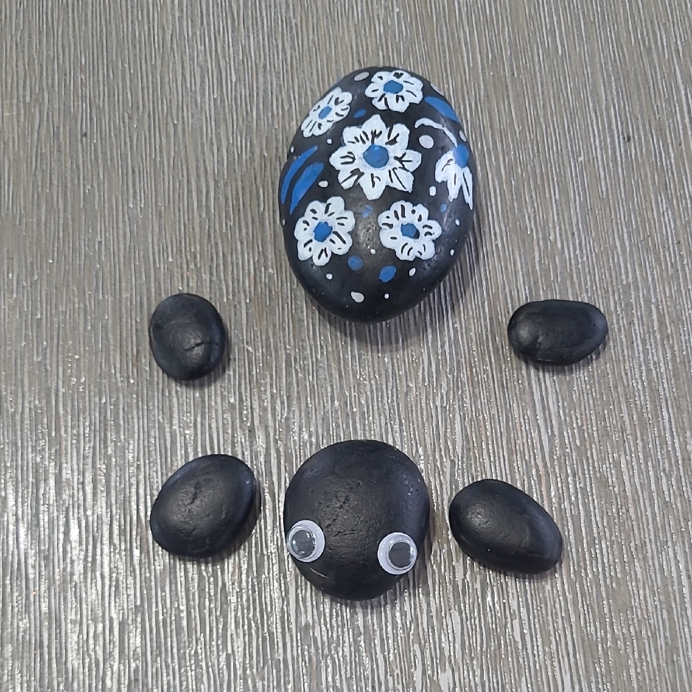 Hand-Painted Turtle Rock Decor - Picture 2 of 6